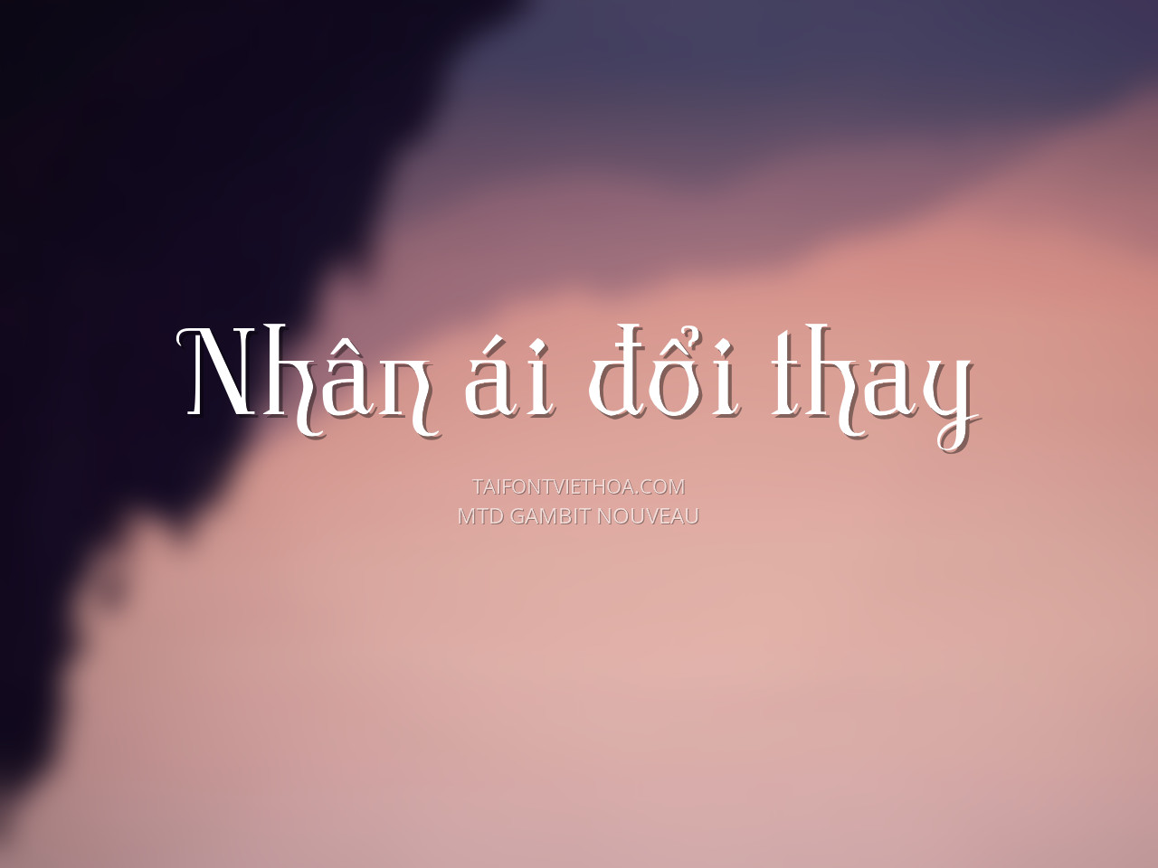 Font việt hóa MTD Gambit Nouveau