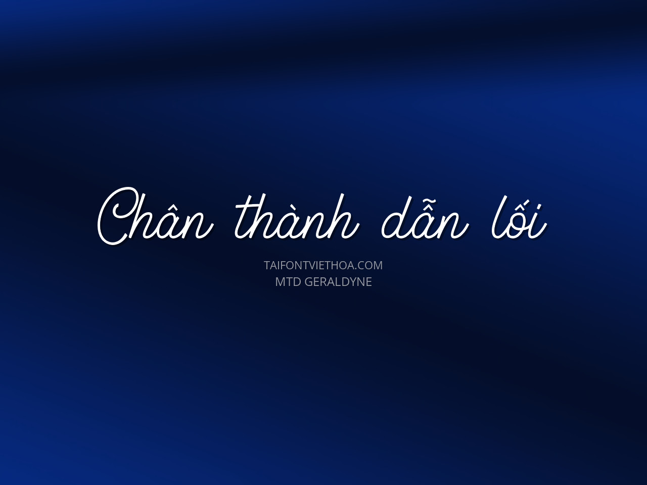 Font việt hóa MTD Geraldyne