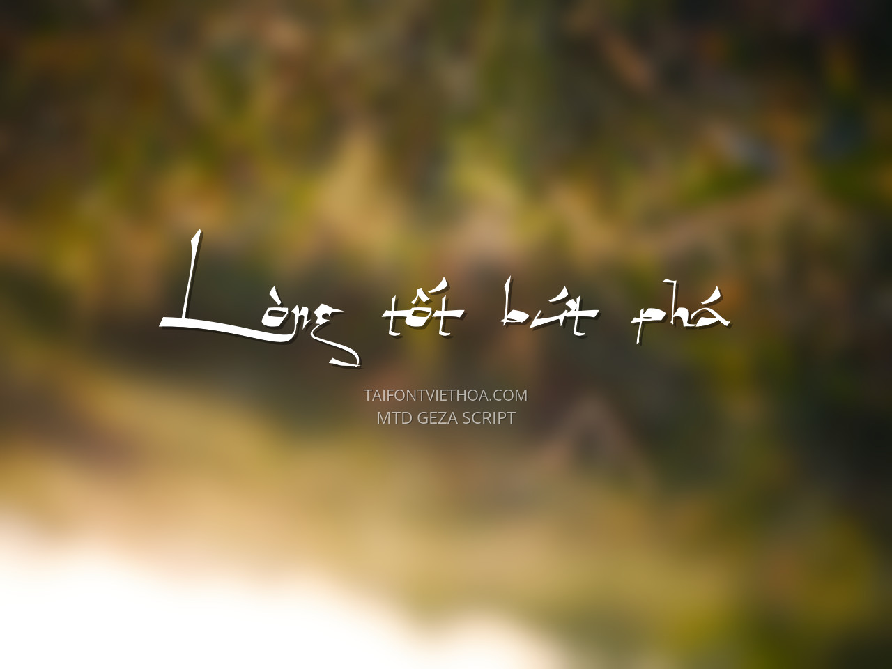 Font việt hóa MTD Geza Script