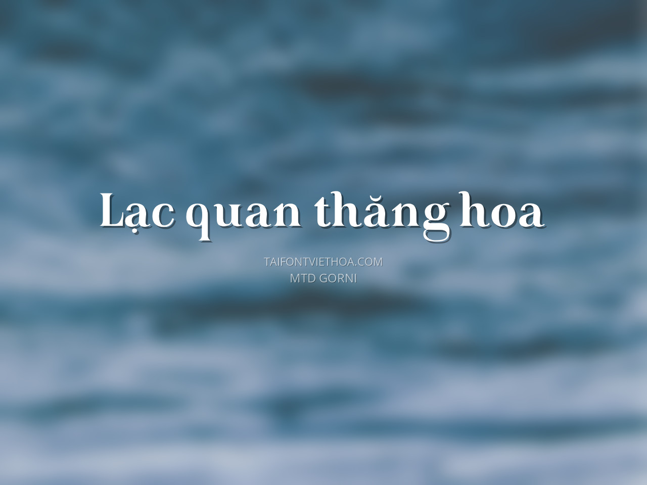 Font việt hóa MTD Gorni