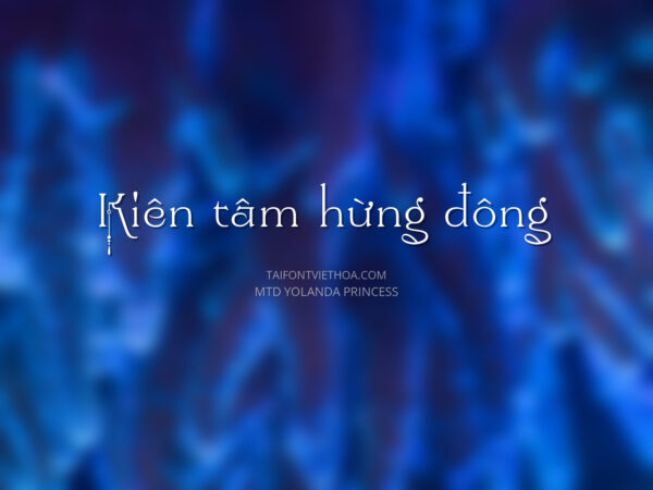 Font việt hóa MTD Yolanda Princess