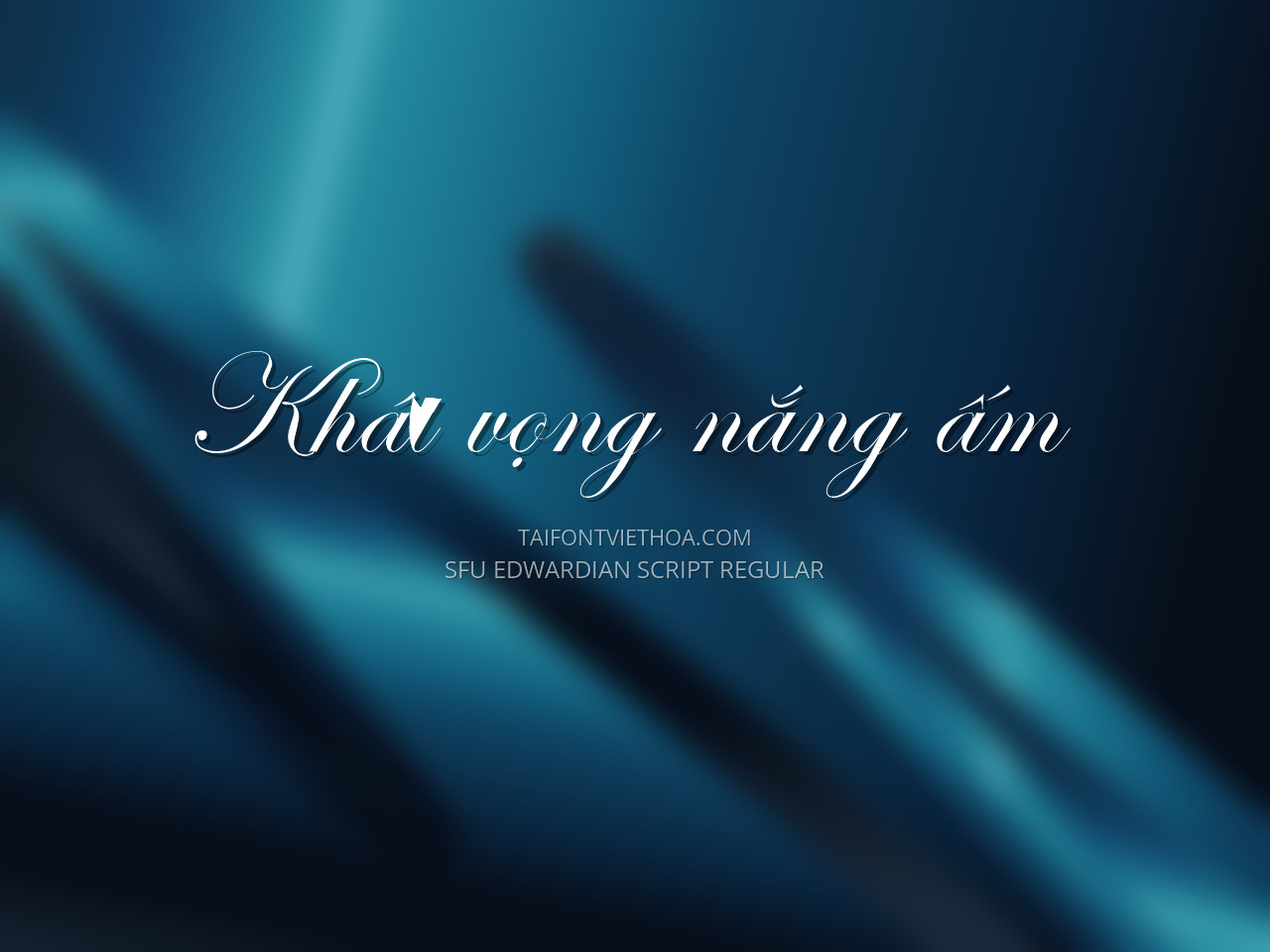 Font việt hóa SFU Edwardianscrip