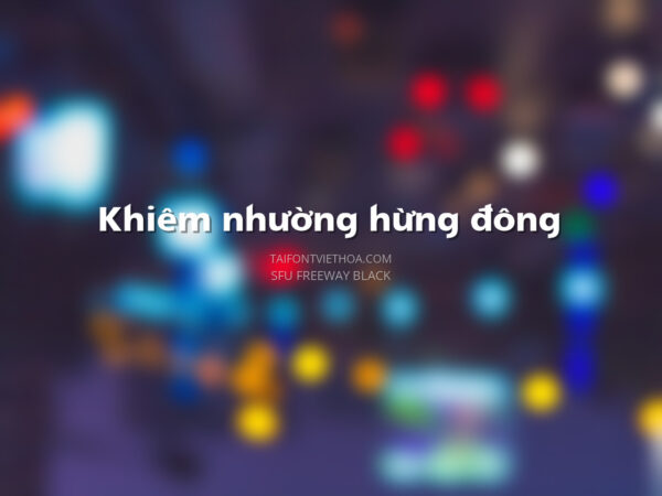 Font việt hóa SFU Freeway