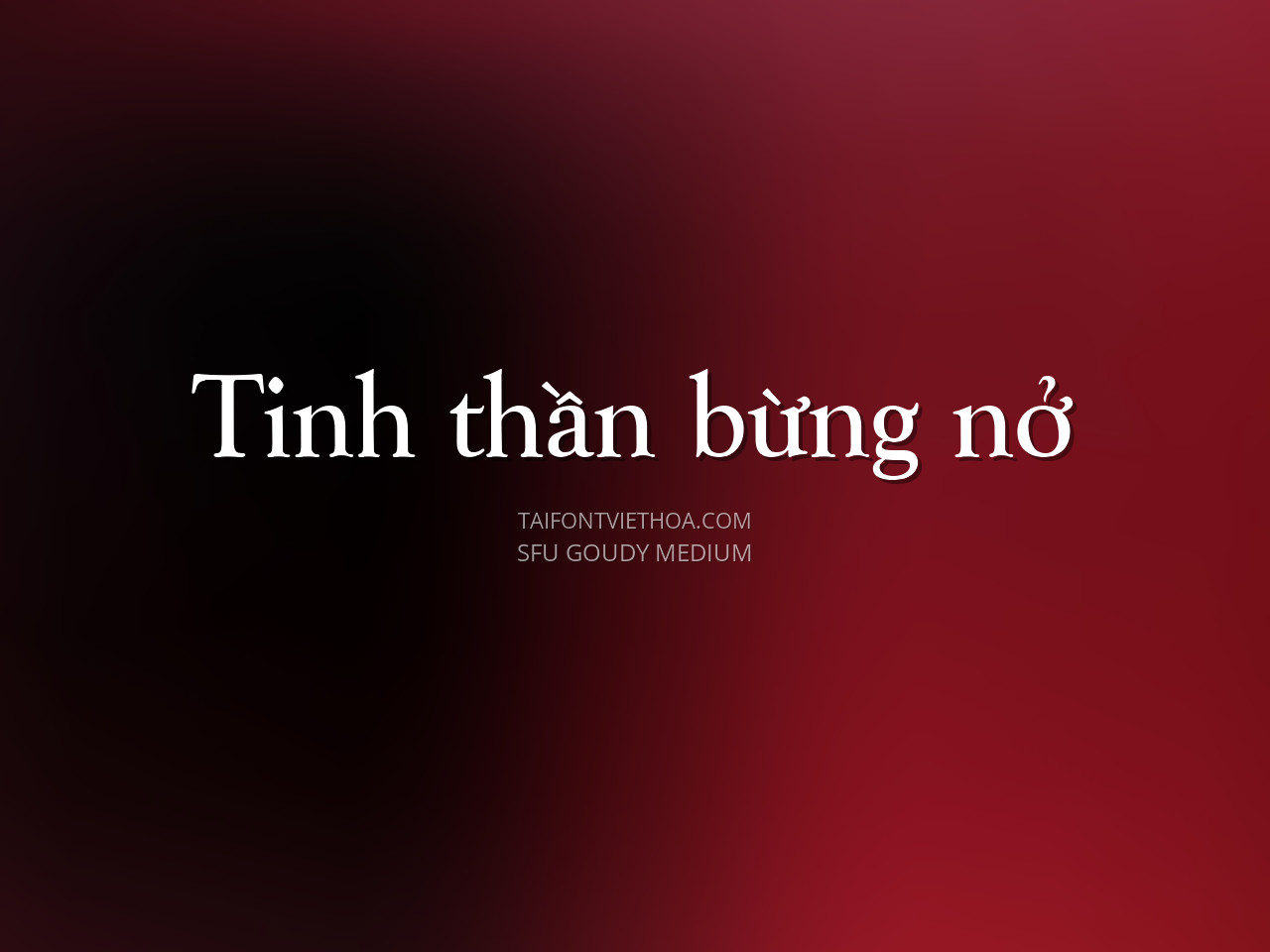 Font việt hóa SFU Goudy