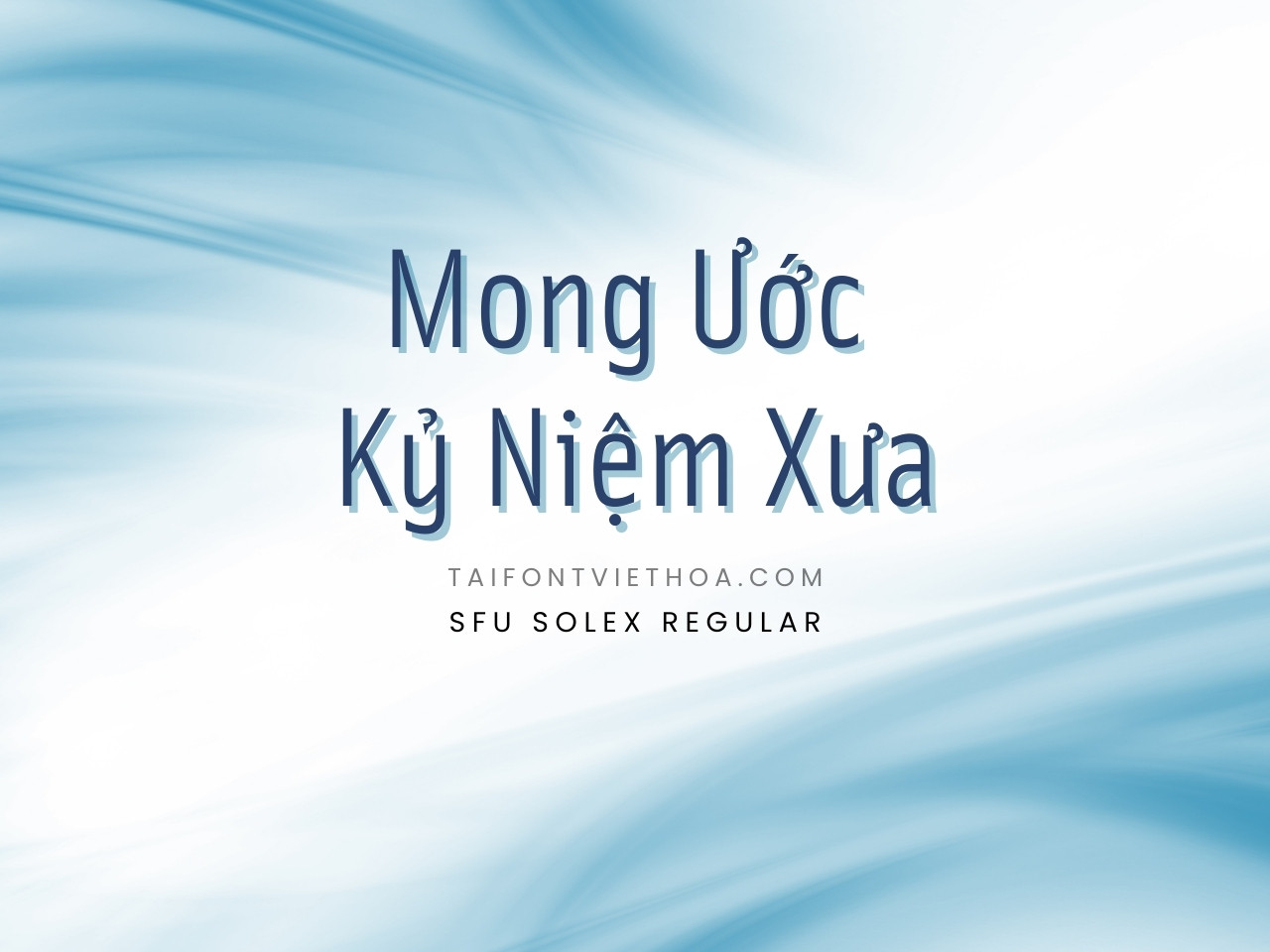 Font việt hóa SFU Solex