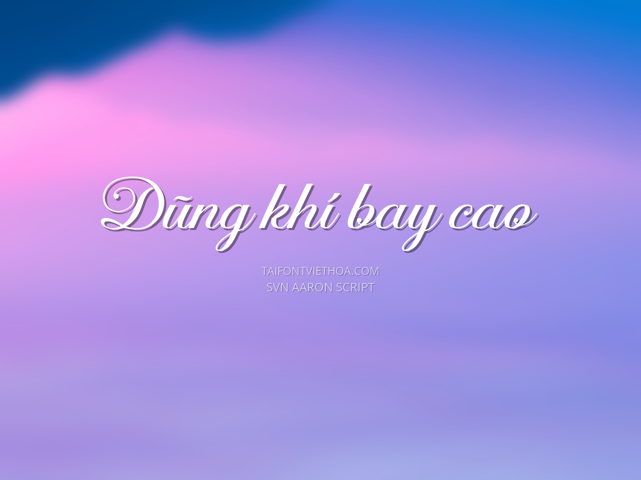 Font việt hóa SVN Aaron Script
