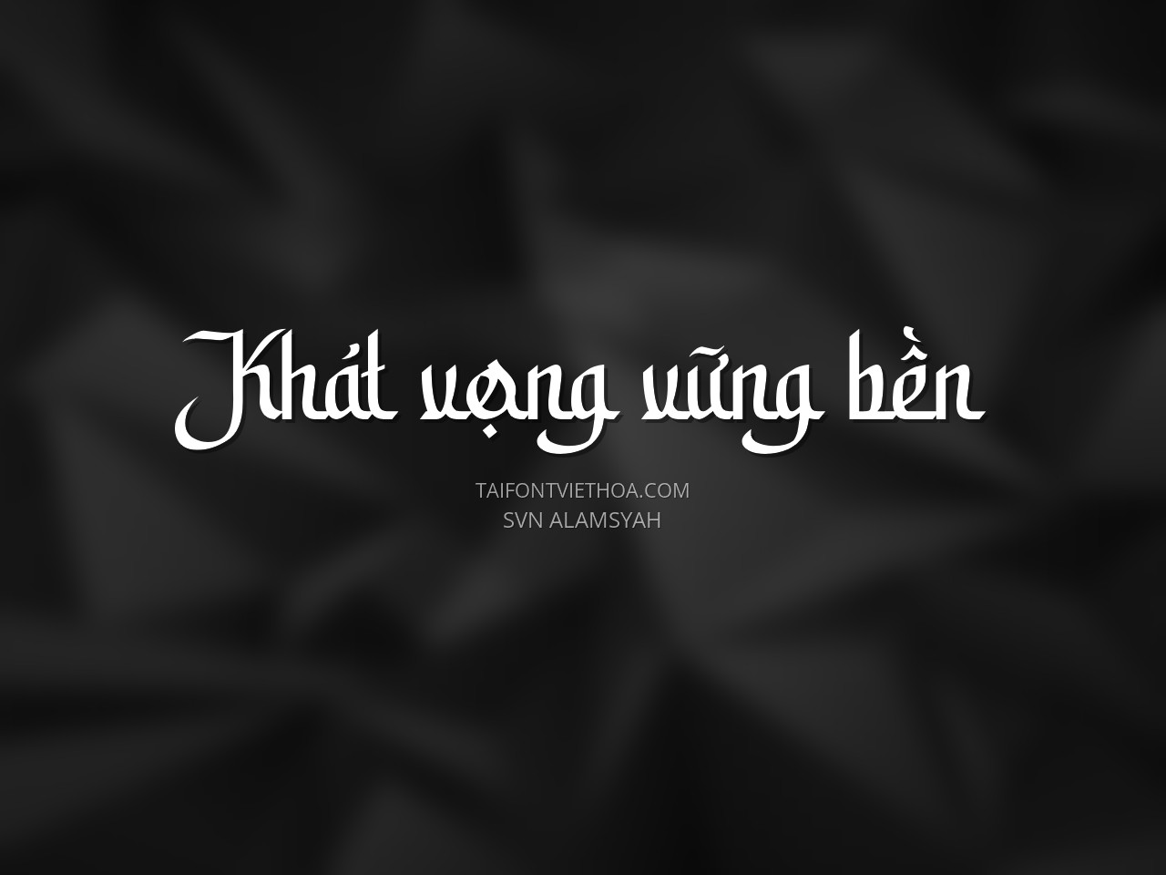 Font việt hóa SVN Alamsyah