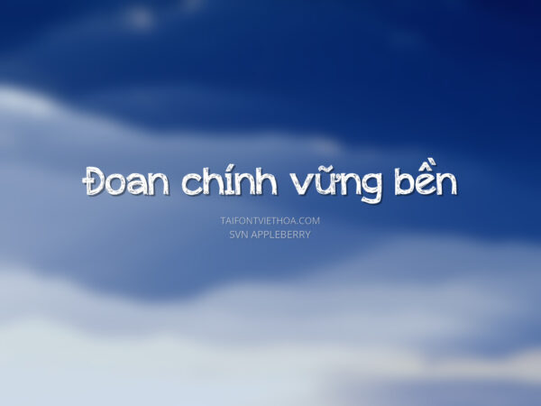 Font việt hóa SVN Appleberry