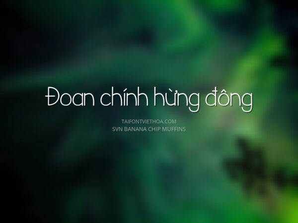 Font việt hóa SVN Banana Chip Muffins