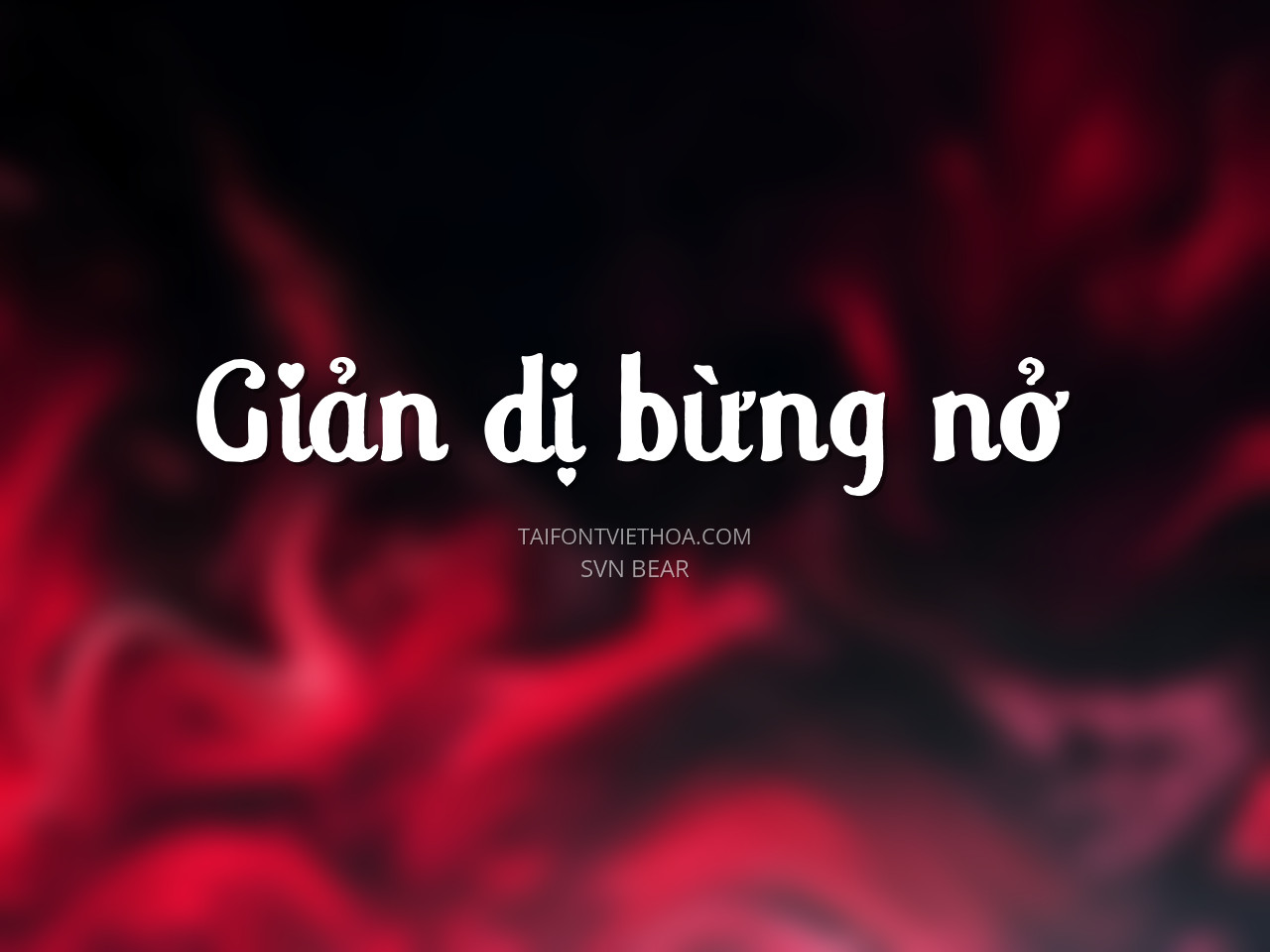 Font việt hóa SVN Bear