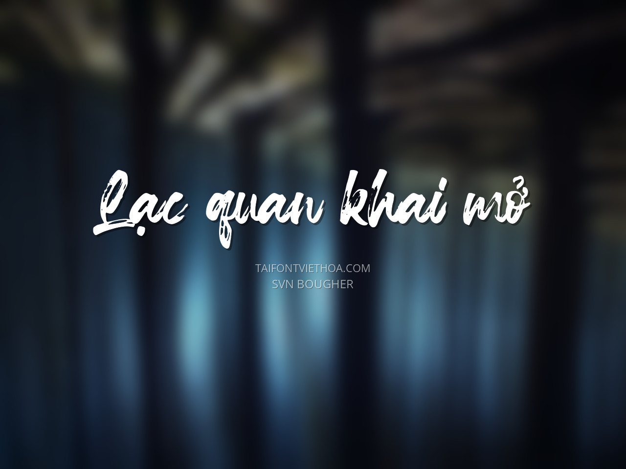 Font việt hóa SVN Bougher