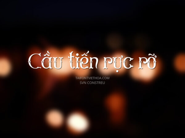 Font việt hóa SVN Constreu