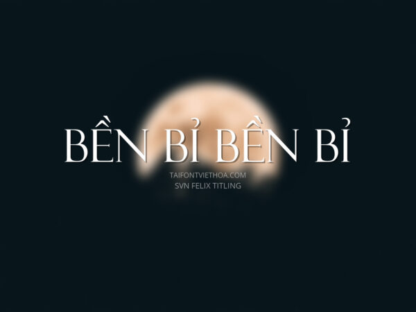 Font việt hóa SVN Felix Titling