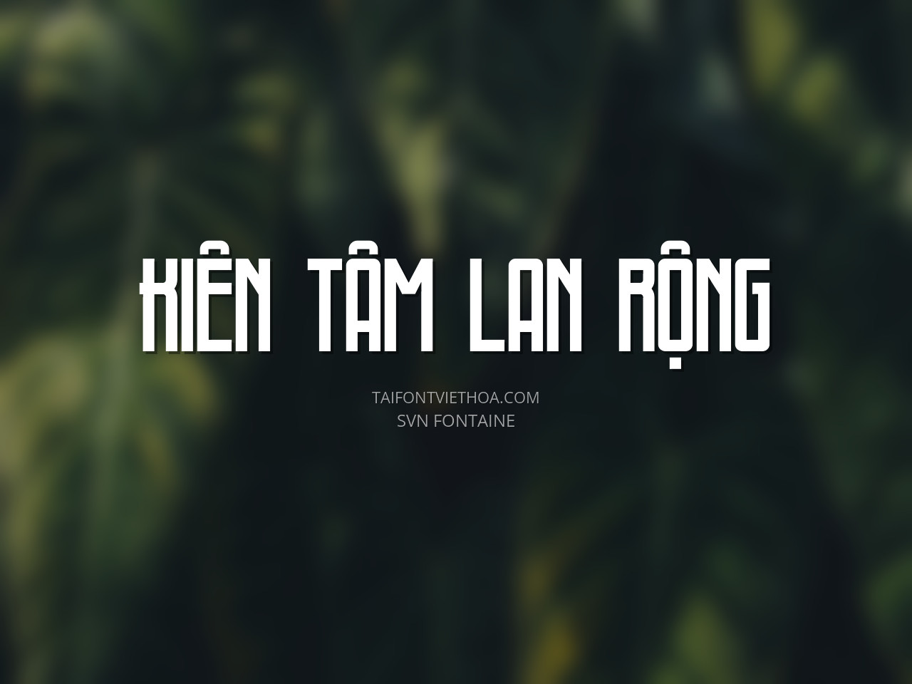 Font việt hóa SVN Fontaine