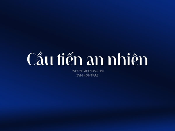 Font việt hóa SVN Kontras