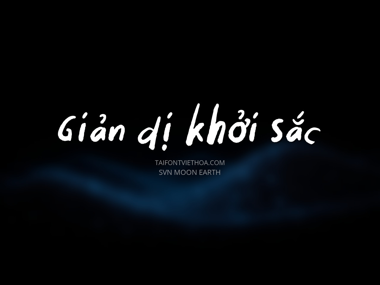 Font việt hóa SVN Moon Earth
