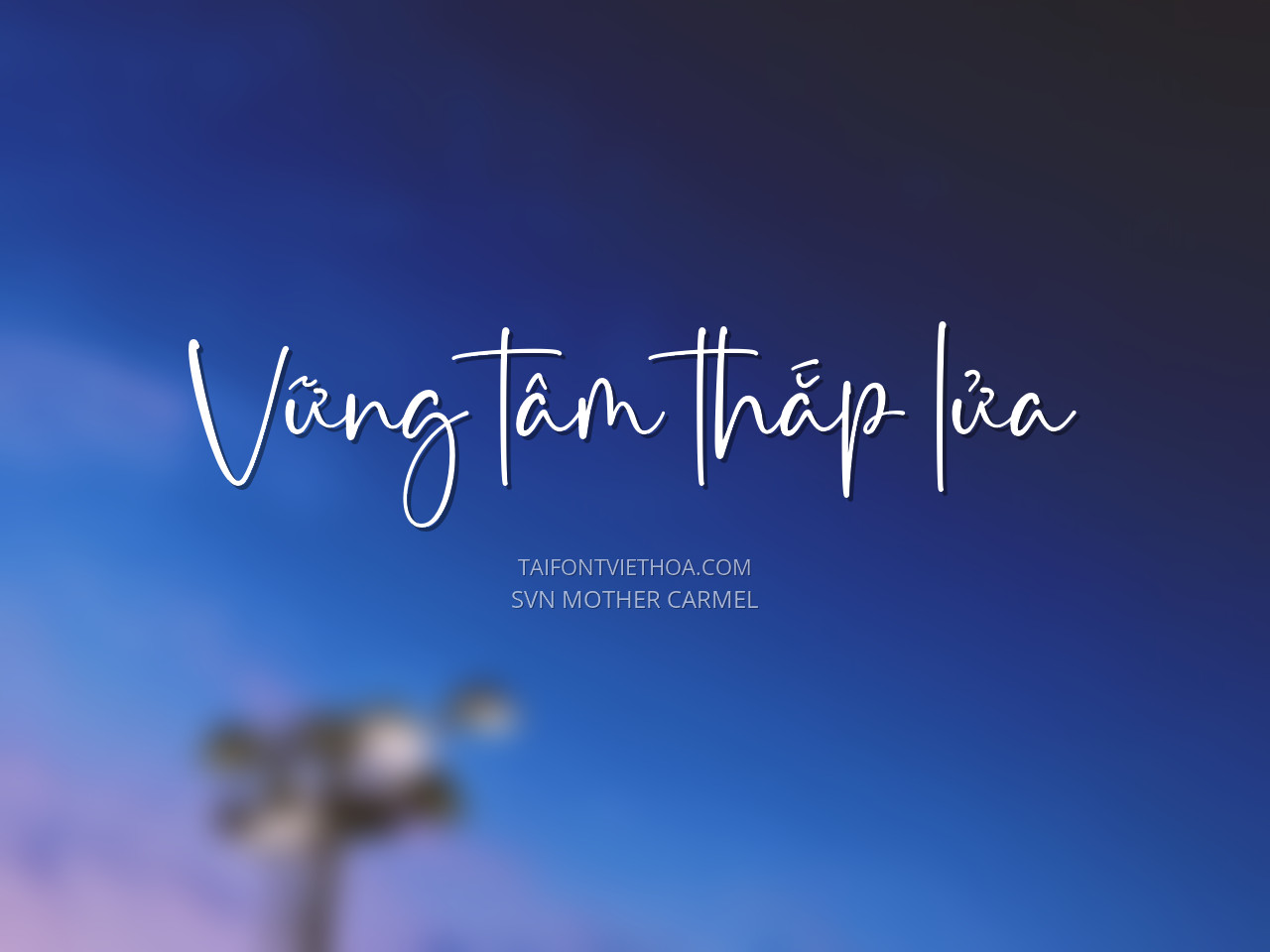 Font việt hóa SVN Mother Carmel