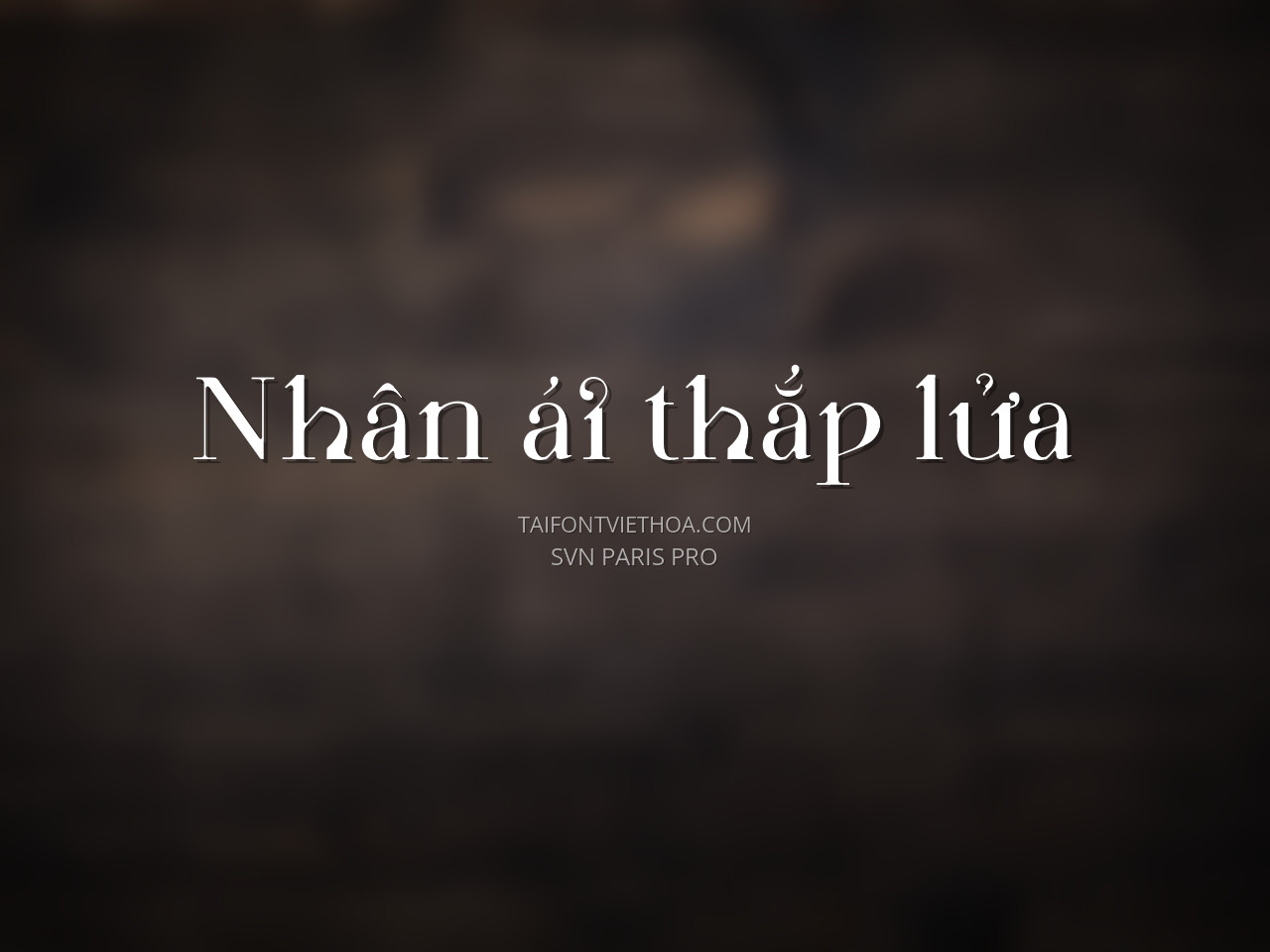 Font việt hóa SVN Paris Pro