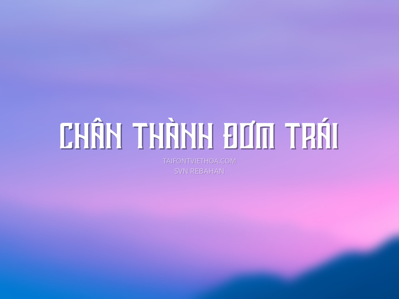 Font việt hóa SVN Rebahan