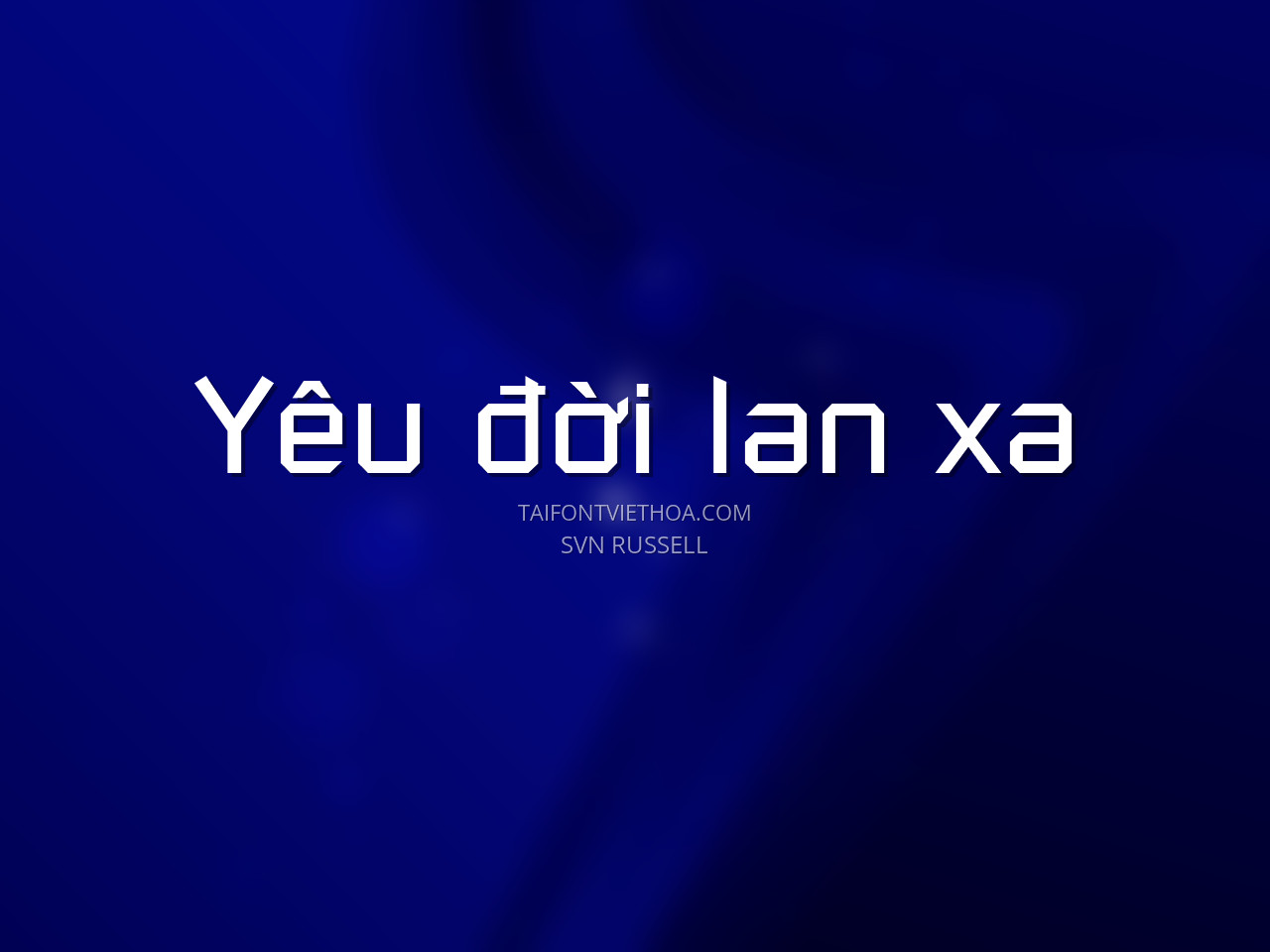 Font việt hóa SVN Russell