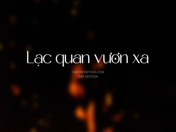 Font việt hóa SVN Seiston