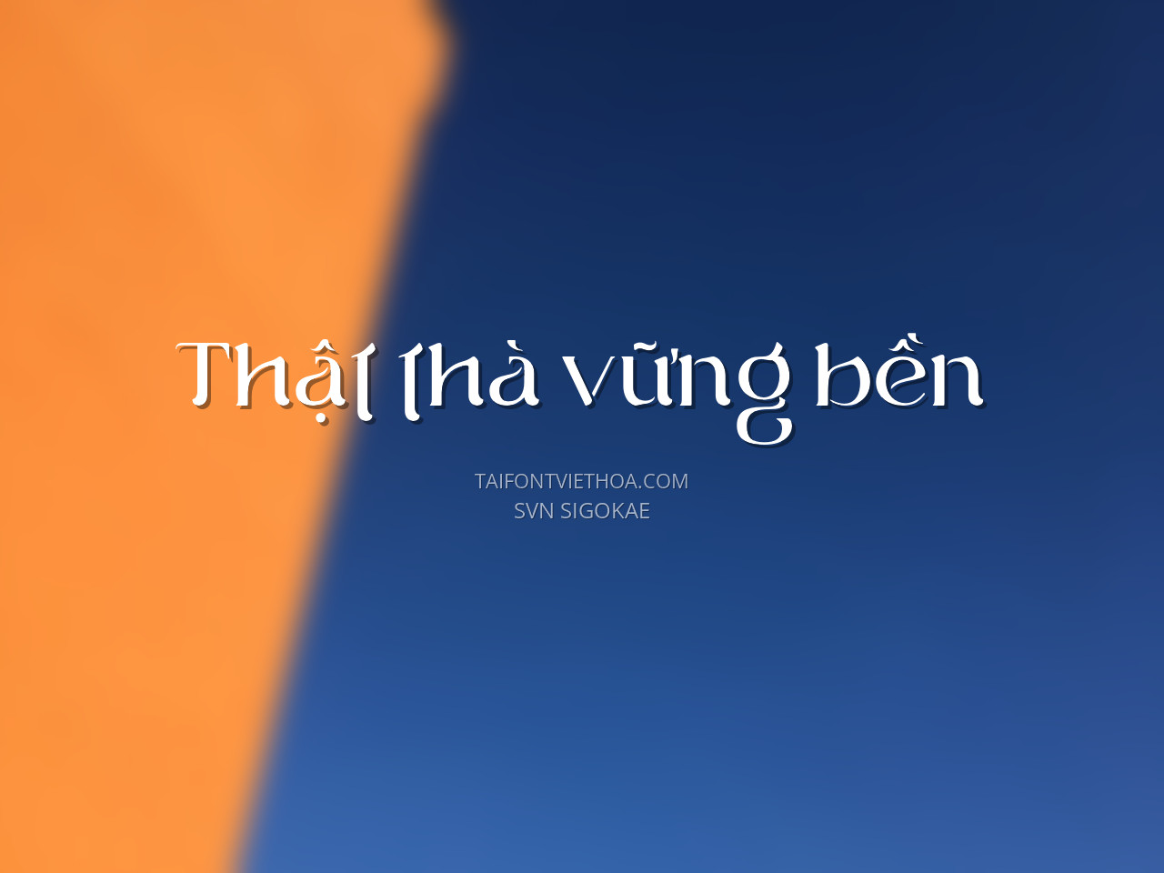 Font việt hóa SVN Sigokae