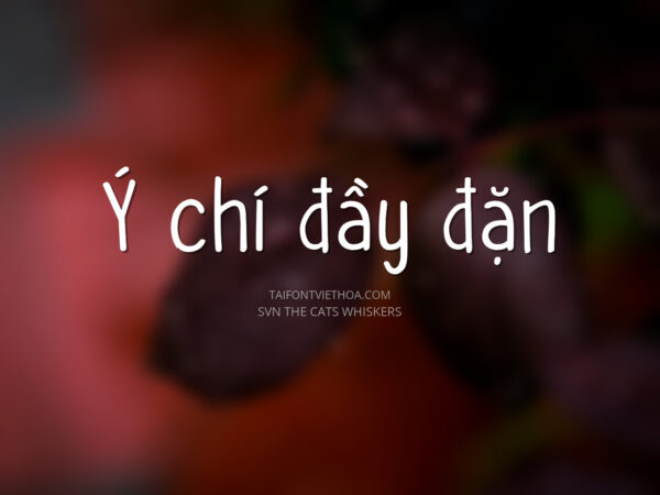 Font việt hóa SVN The Cat Whiskers