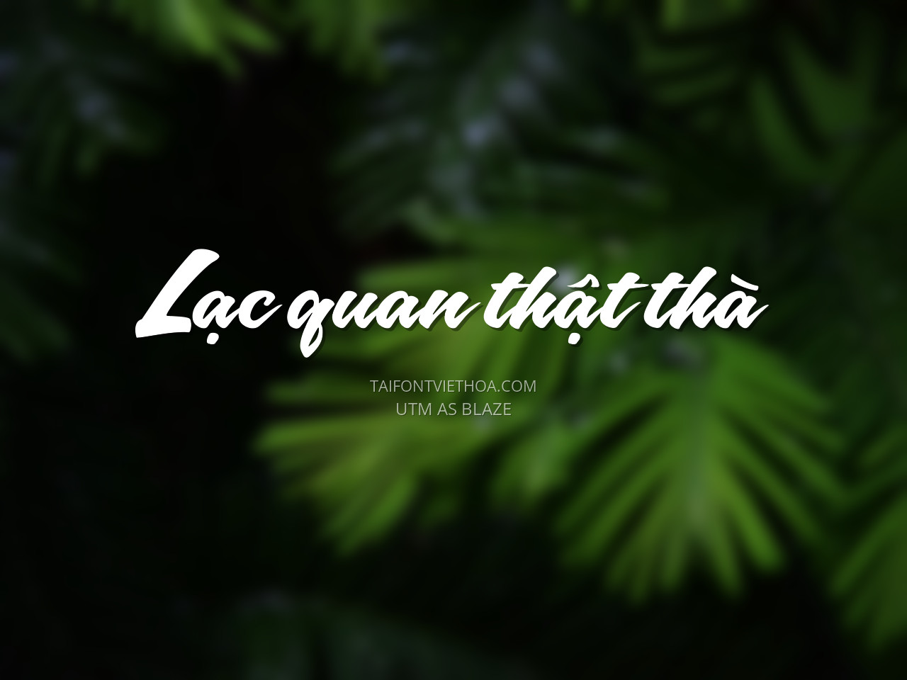 Font việt hóa UTM As Blaze