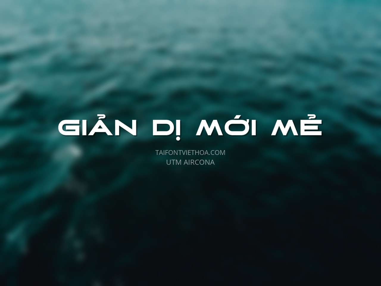 Font việt hóa UTM Aircona