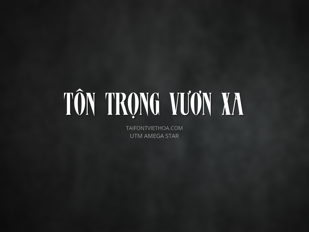 Font việt hóa UTM Amega Star