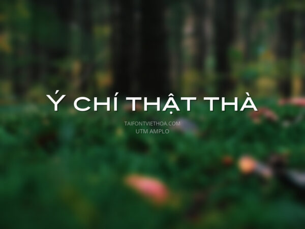 Font việt hóa UTM Amplo