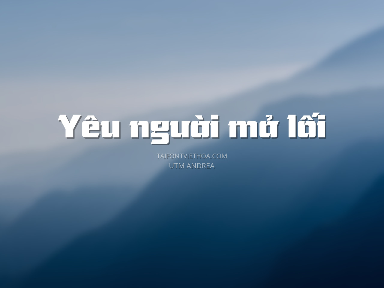 Font việt hóa UTM Andrea