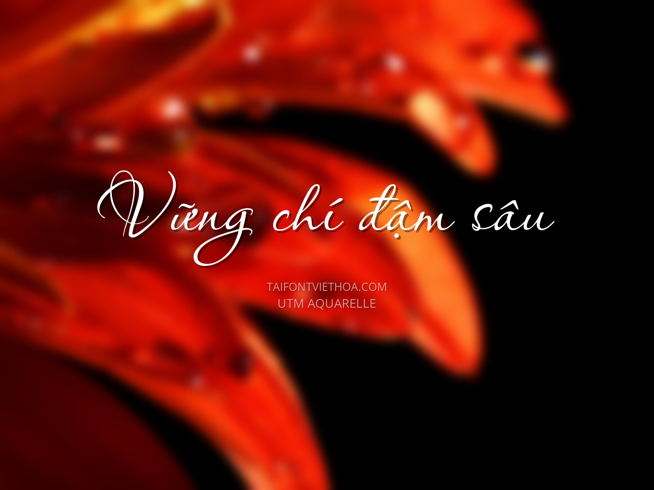 Font việt hóa UTM Aquarelle
