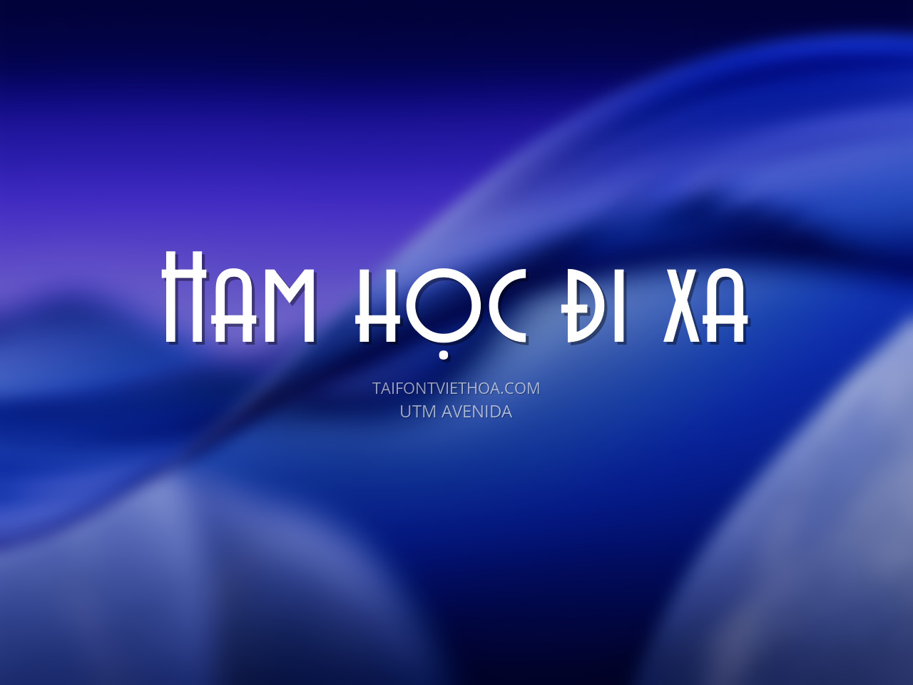 Font việt hóa UTM Avenida