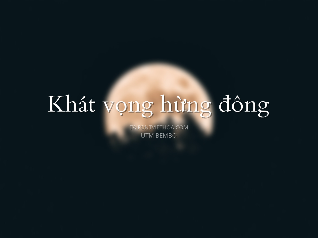 Font việt hóa UTM Bembo
