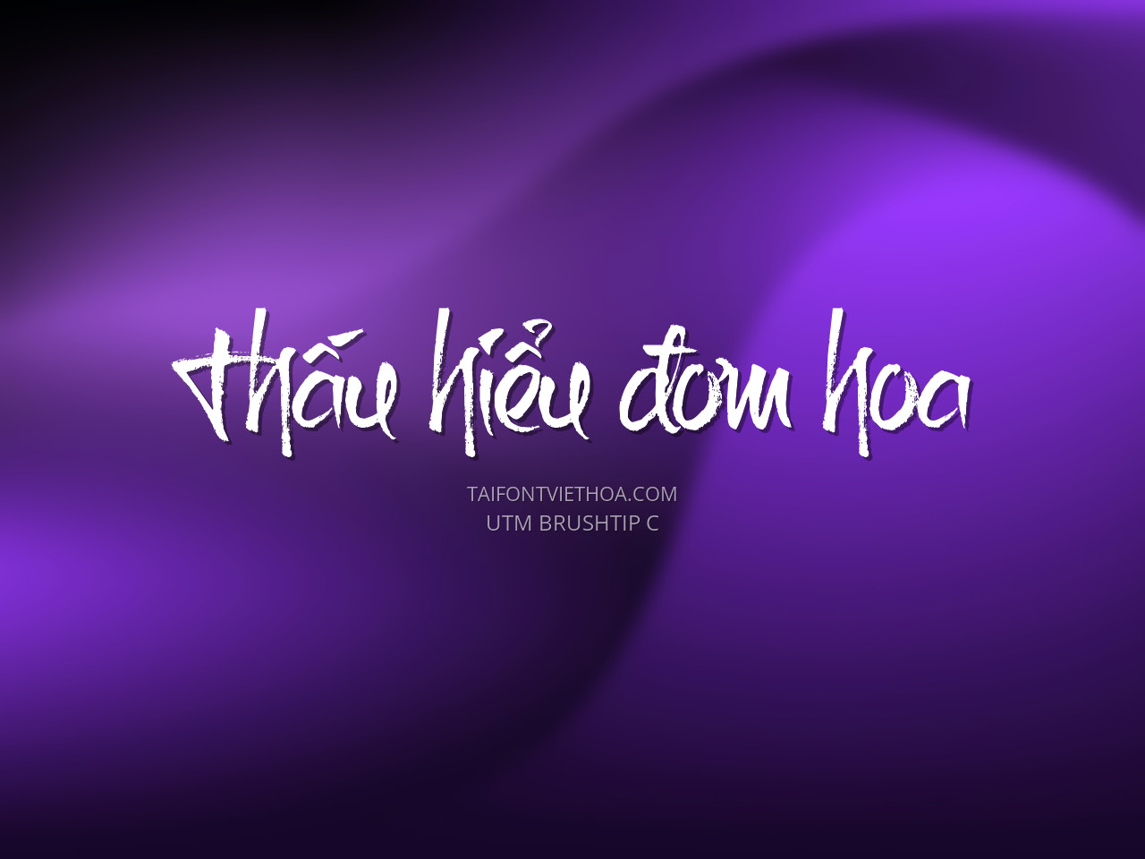 Font việt hóa UTM Brushtip-C