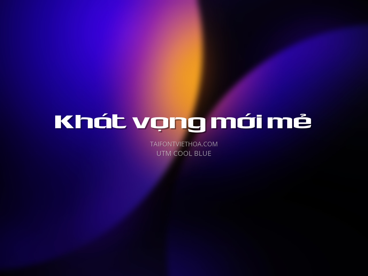 Font việt hóa UTM Cool Blue
