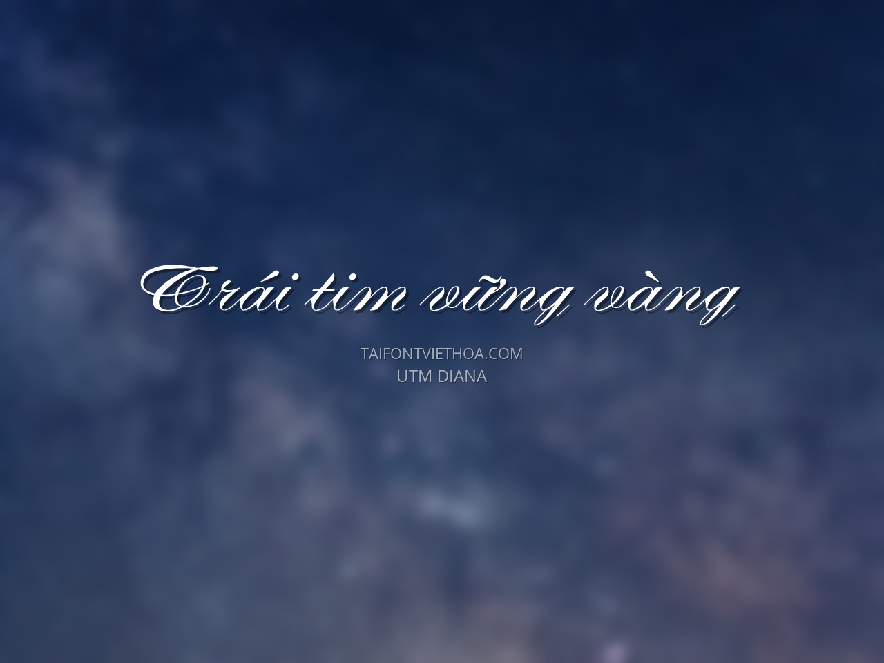 Font việt hóa UTM Diana