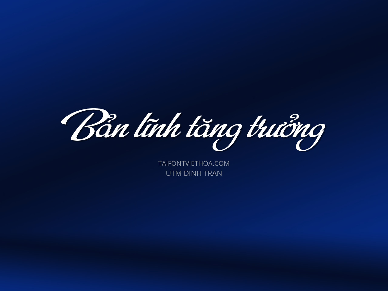 Font việt hóa UTM Dinh Tran
