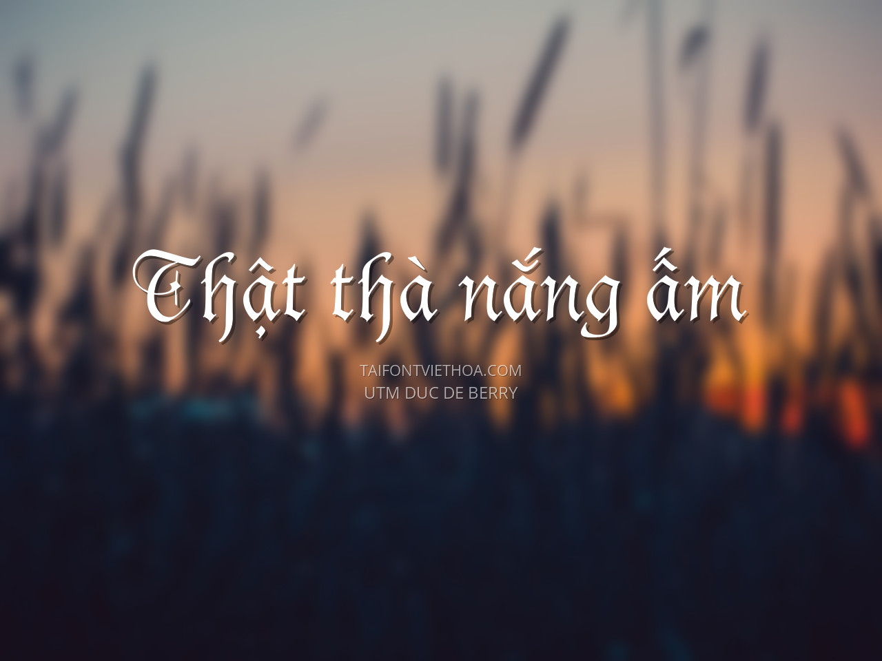Font việt hóa UTM Duc De Berry
