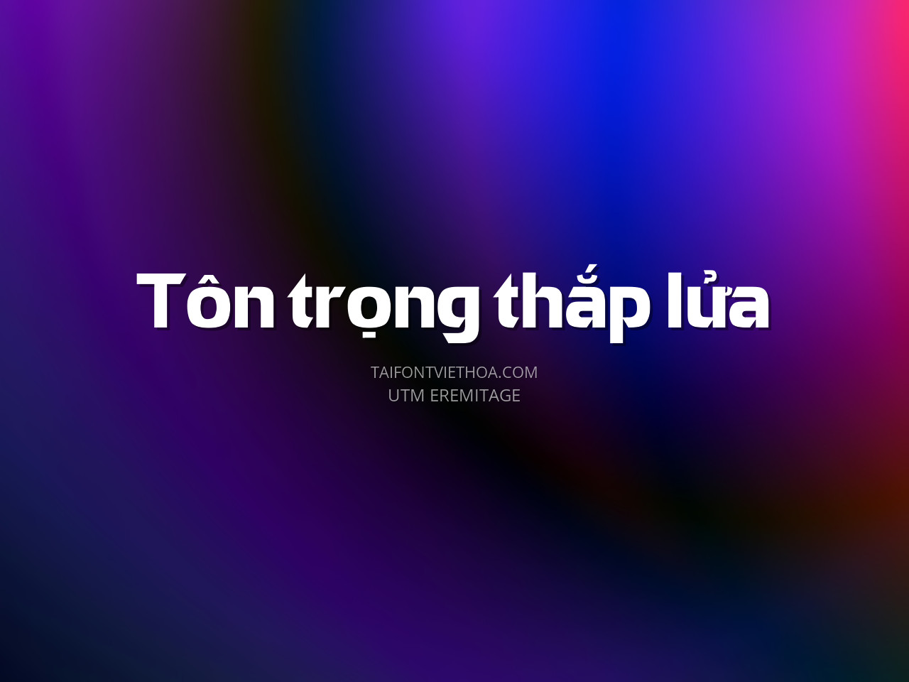 Font việt hóa UTM Eremitage
