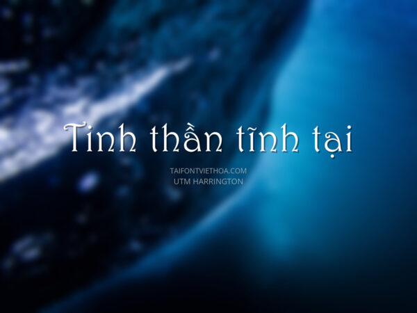 Font việt hóa UTM Harrington