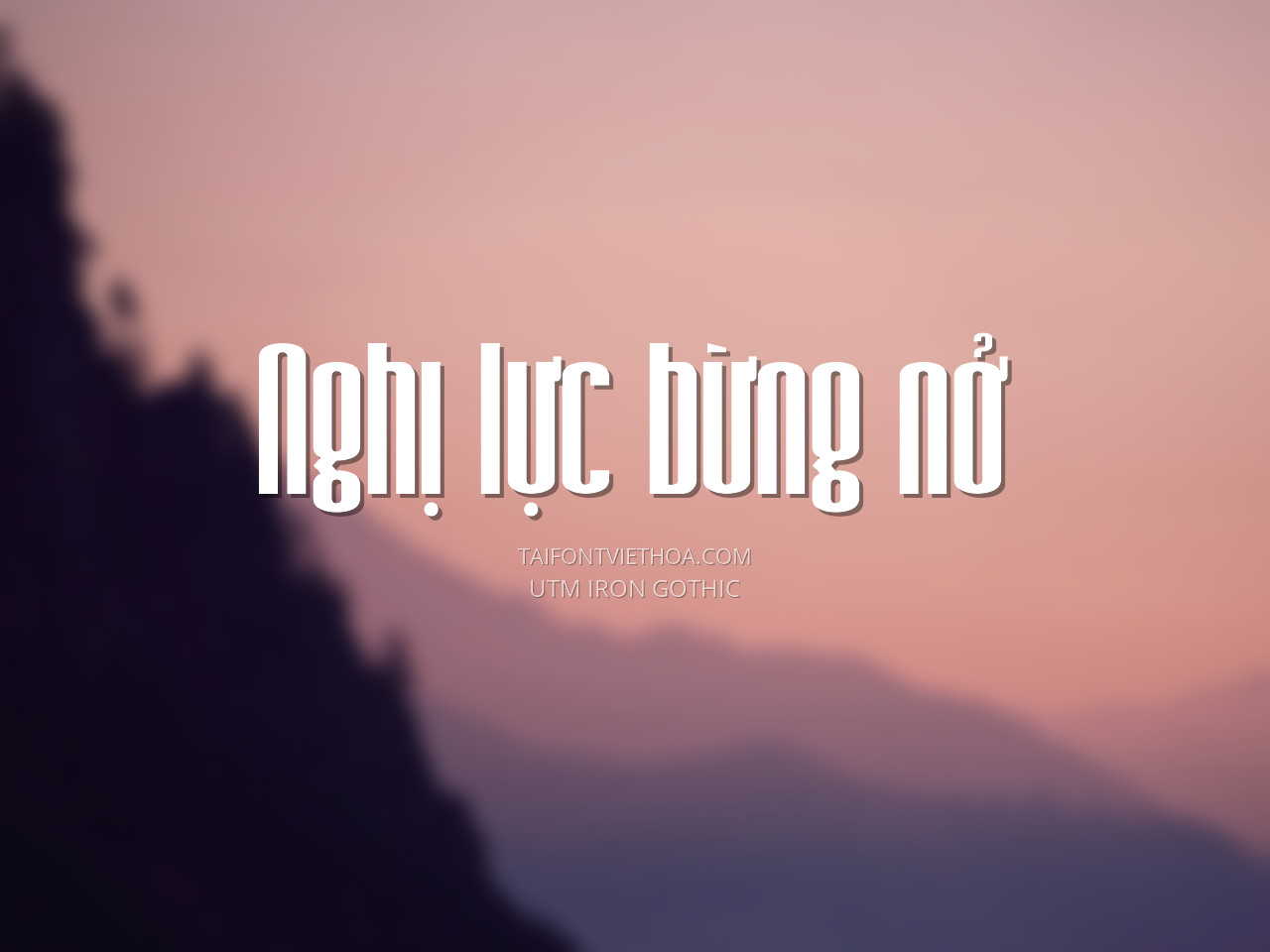 Font việt hóa UTM Iron Gothic