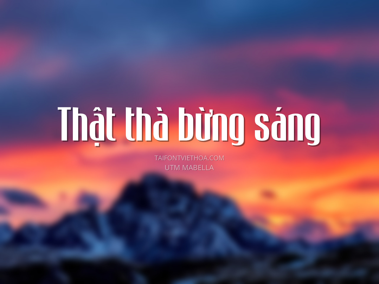 Font việt hóa UTM Mabella