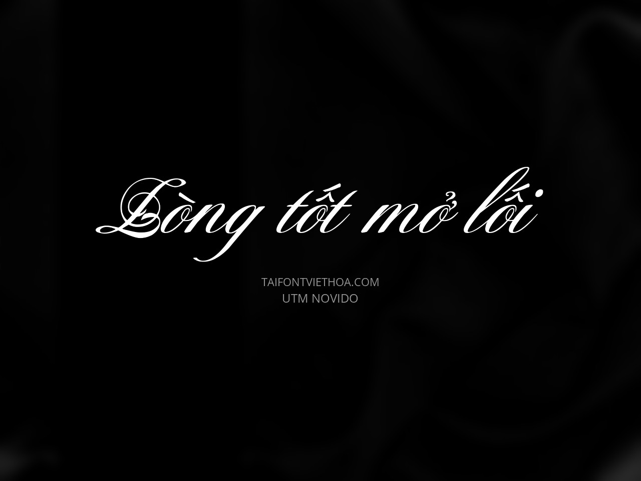Font việt hóa UTM Novido