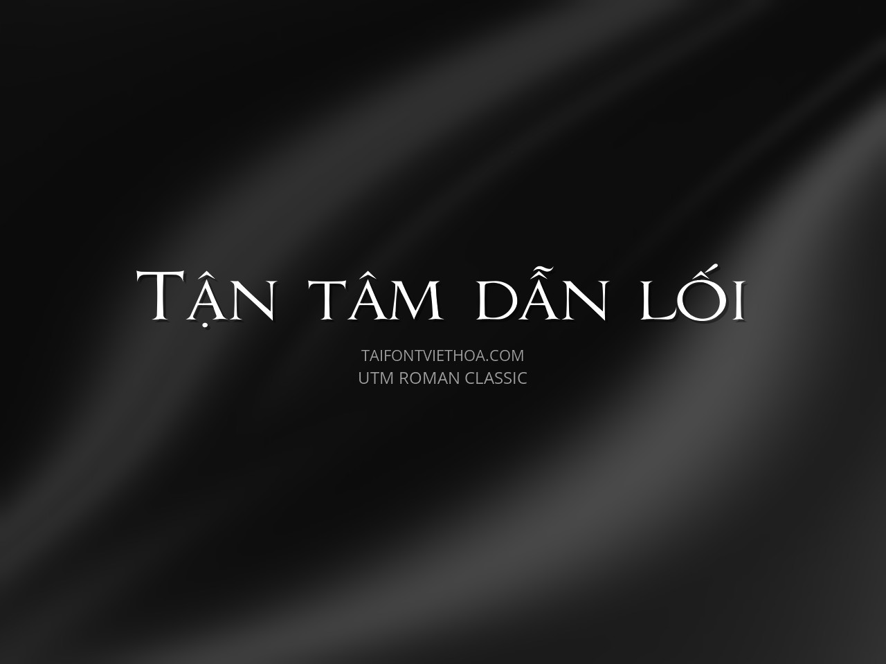 Font việt hóa UTM Roman Classic