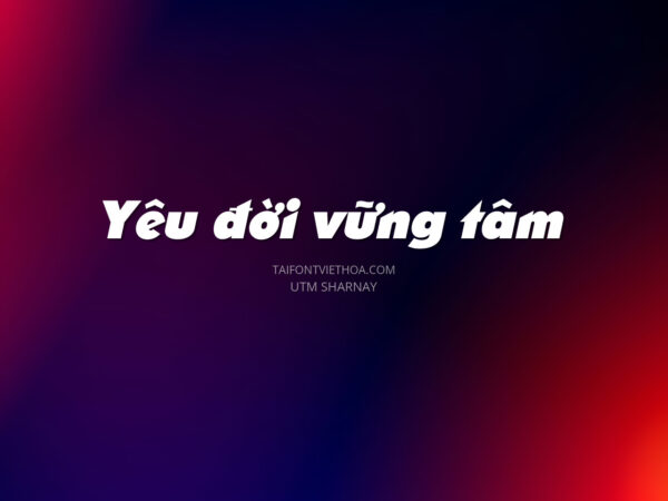 Font việt hóa UTM Sharnay