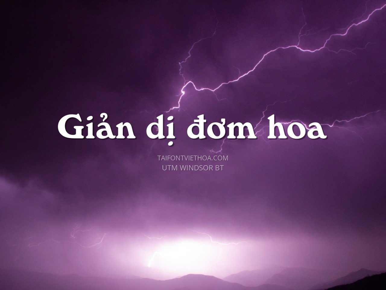 Font việt hóa UTM Windsor BT