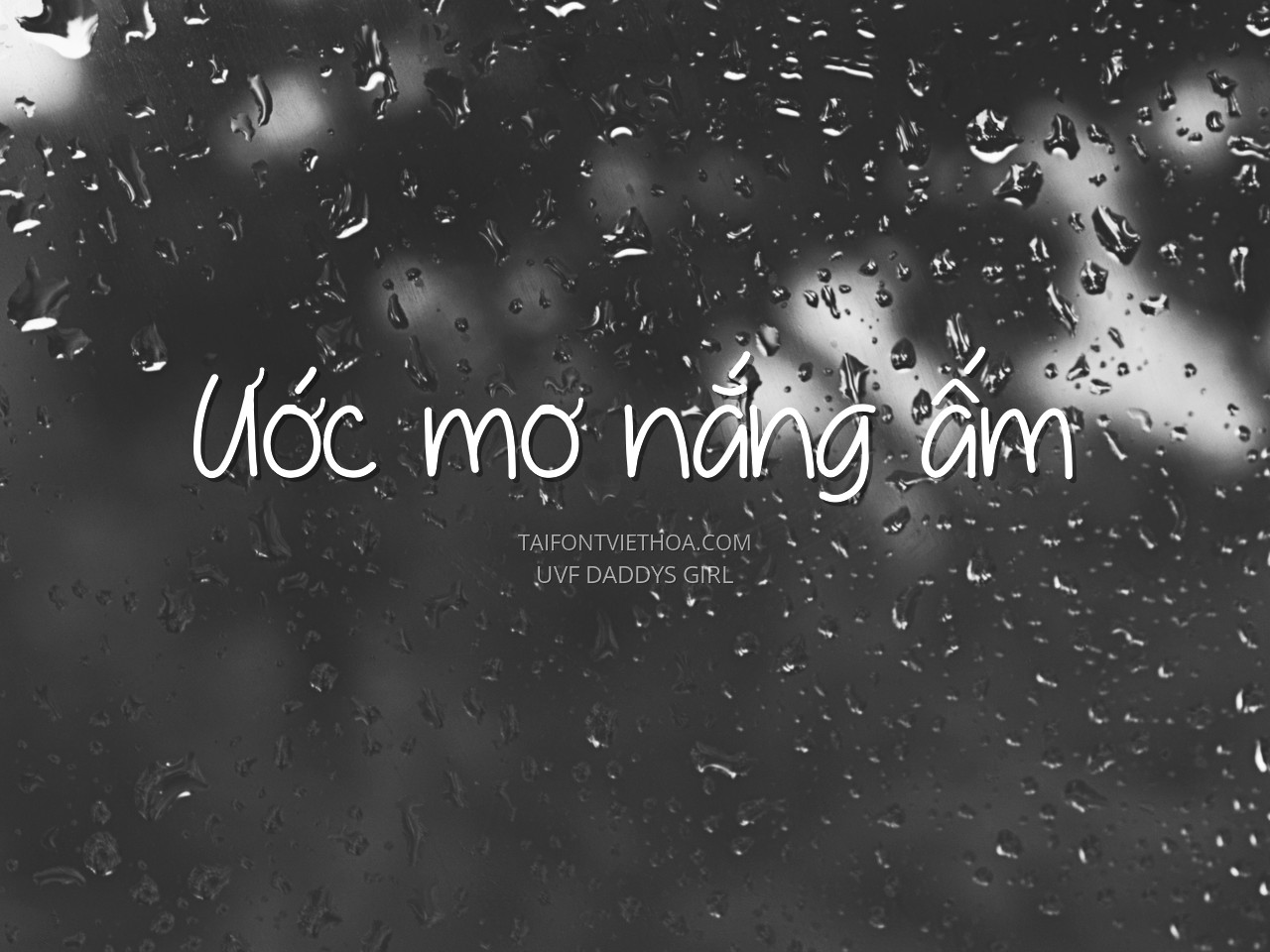 Font việt hóa UVF Daddysgirl