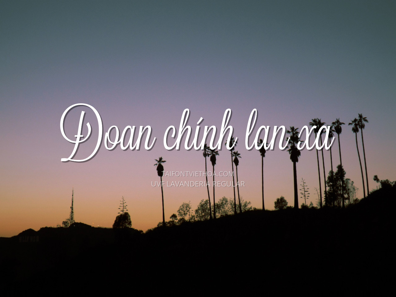 Font việt hóa UVF Lavanderia